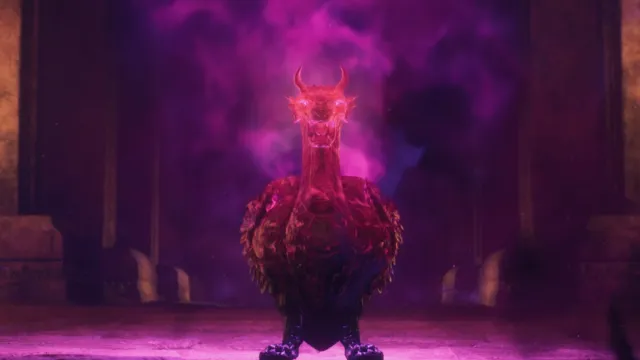 The Battahl Purgener, a dragon in a vase, in Dragon's Dogma 2.