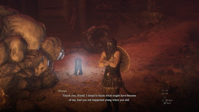 The Beastren Henrique talks with the Arisen in the postgame of Dragon's Dogma 2.