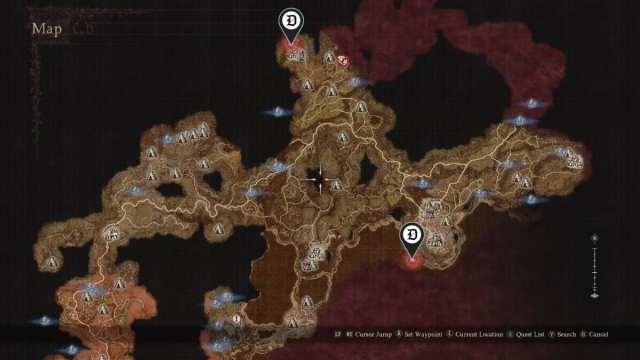 Two more locations in the unmoored world of Dragon's Dogma 2, in the Vermund side of the map.