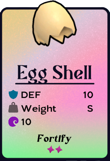 A broken egg shell sits upside down