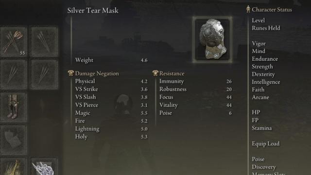The Silver Tear Mask in Elden Ring.