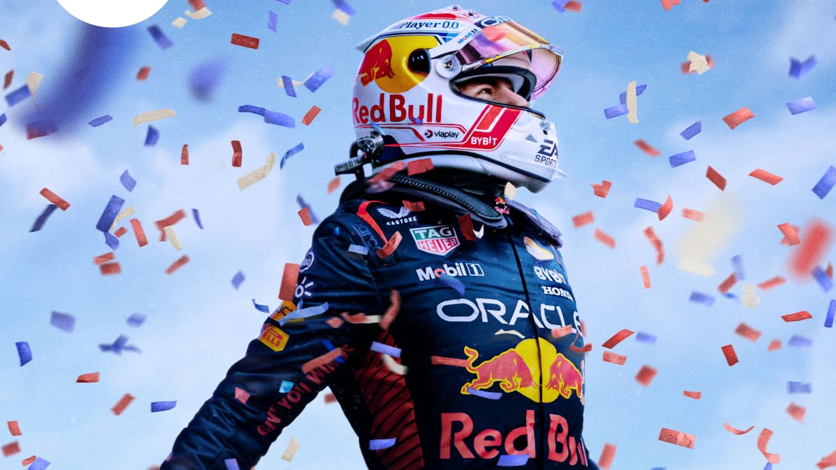 Max Verstappen shown in the cover art for the F1 2024 Champions Edition.