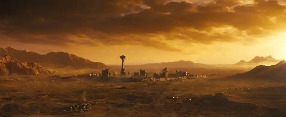 Sky line of New Vegas in Fallout TV show