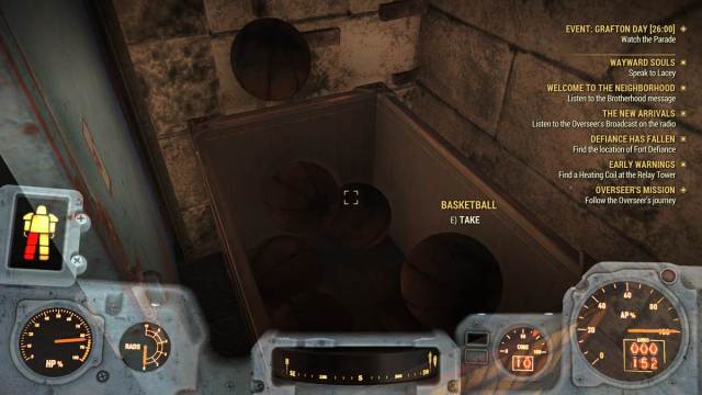 A basketball chest in Fallout 76
