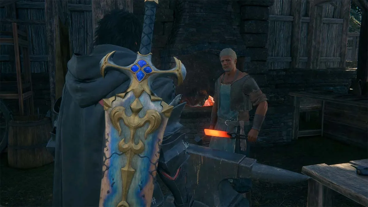 blacksmith speaking with Clive FF16