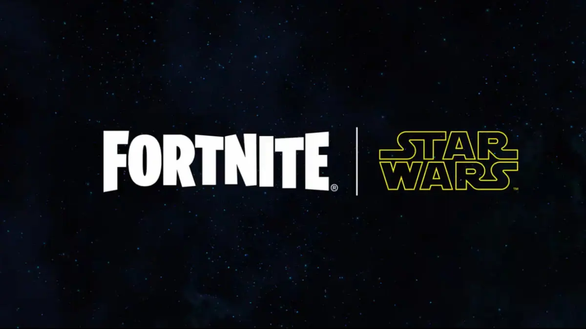 A promotional image for the latest Fortnite x Star Wars crossover.