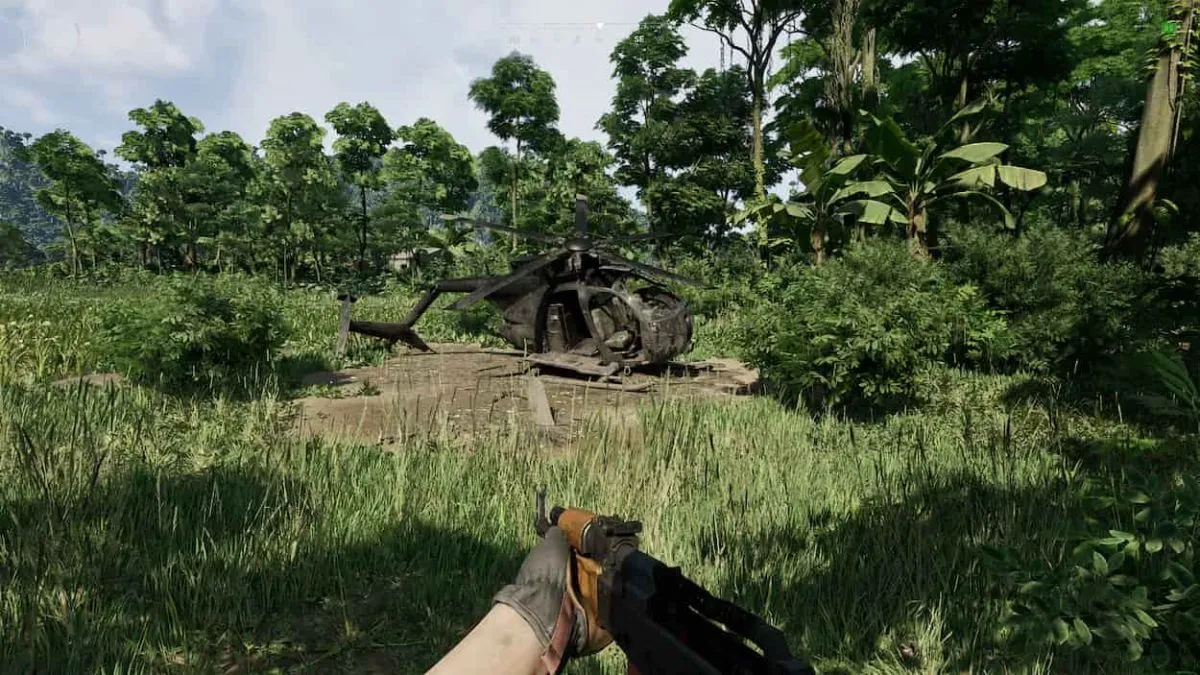 Crashed helicopter in GZW.