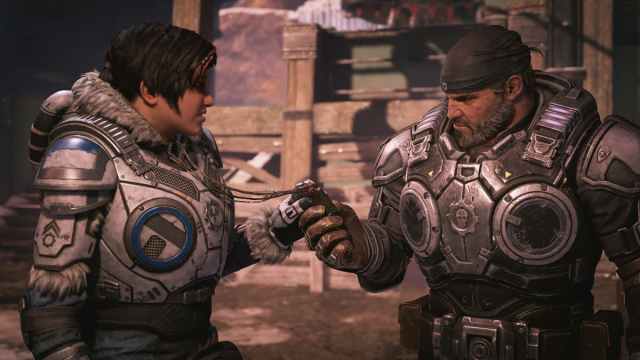 Marcus and Kait in Gears of War 5.