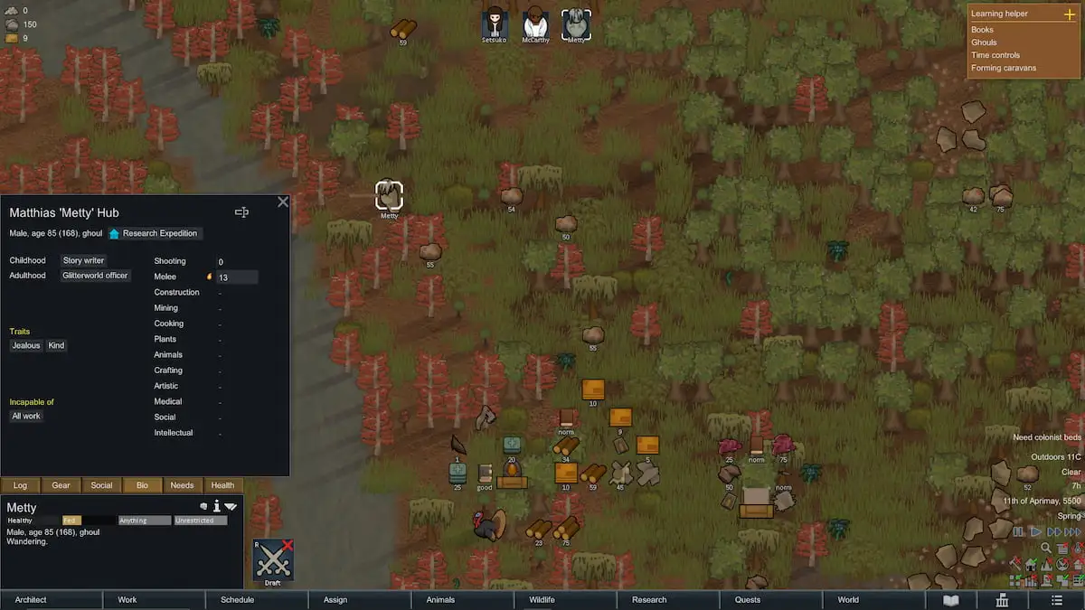 How to get a Ghoul in Rimworld