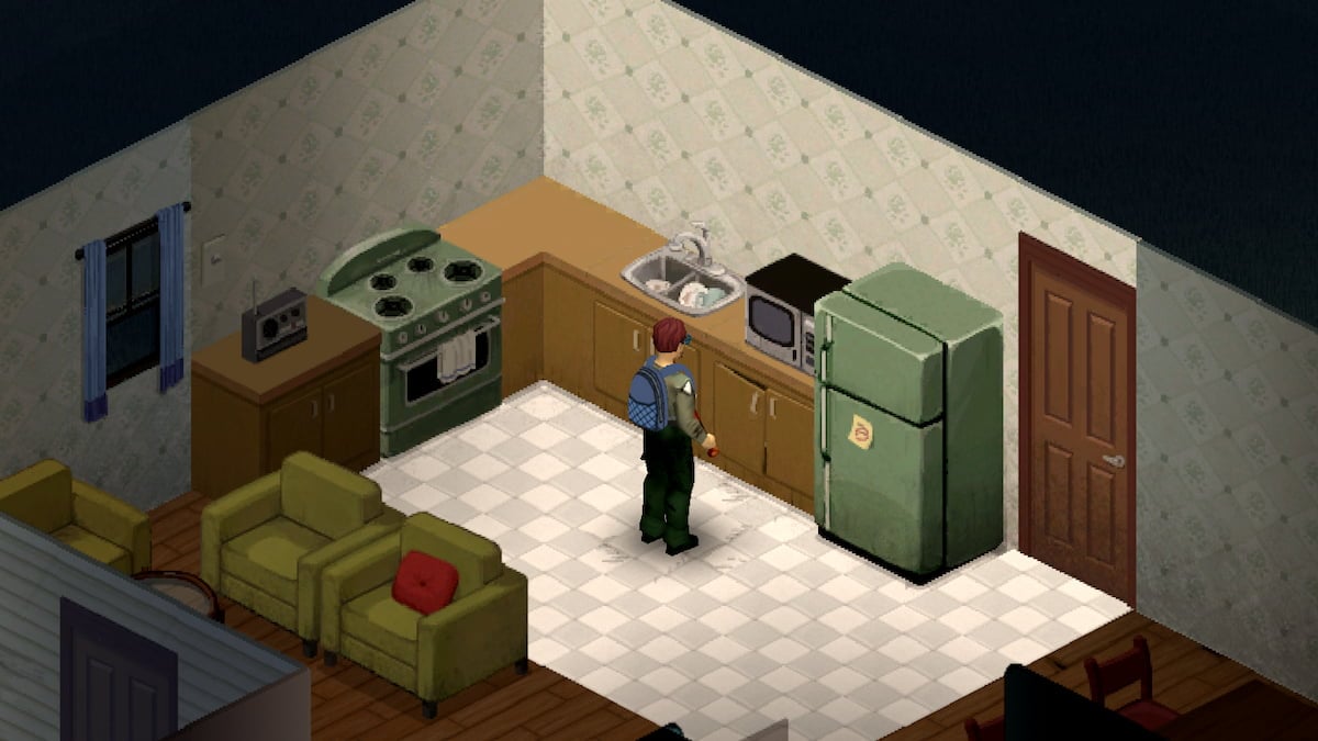 Taking a part a microwave in Project Zomboid