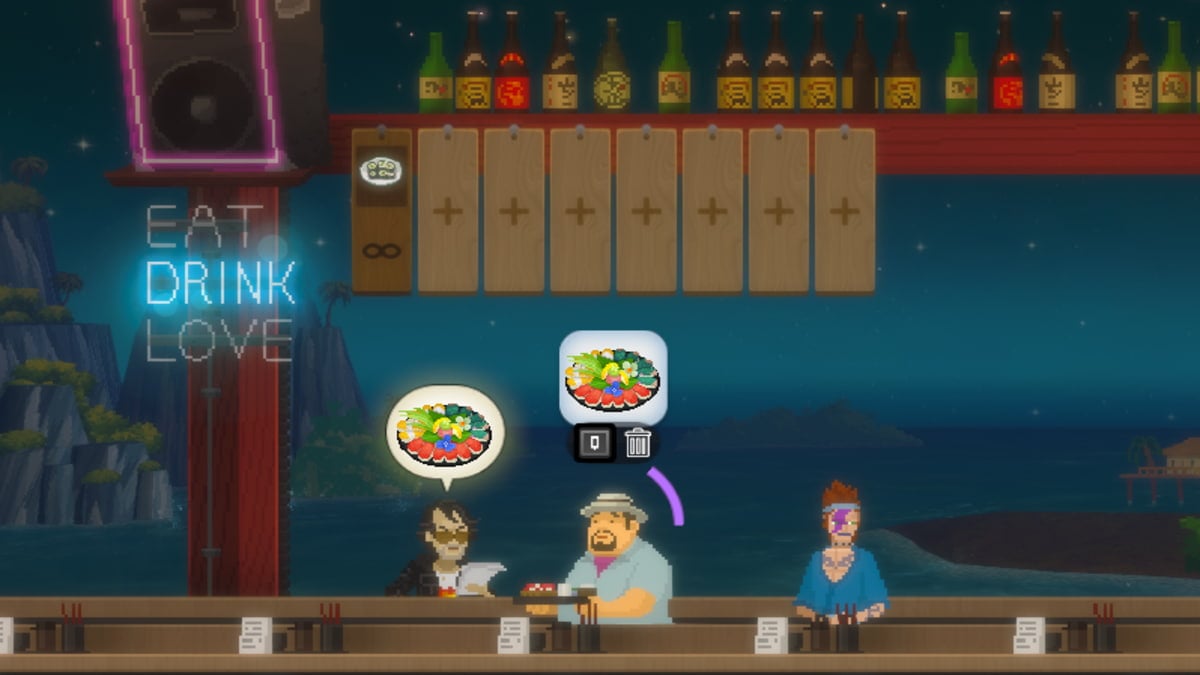 Tropical Fish Sushi set in Dave the Diver