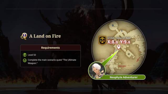 A Path Infernal quest page for Final Fantasy XIV