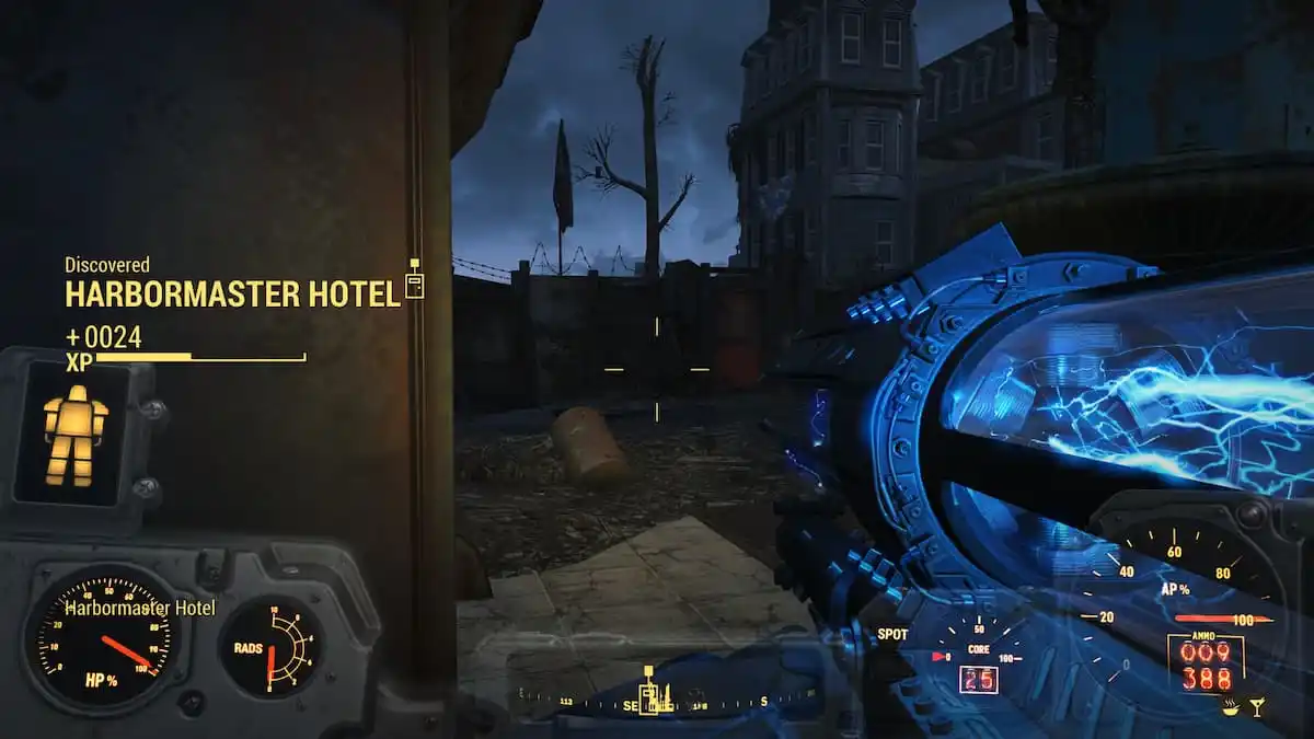 An image of the Harbormaster Hotel from Fallout 4