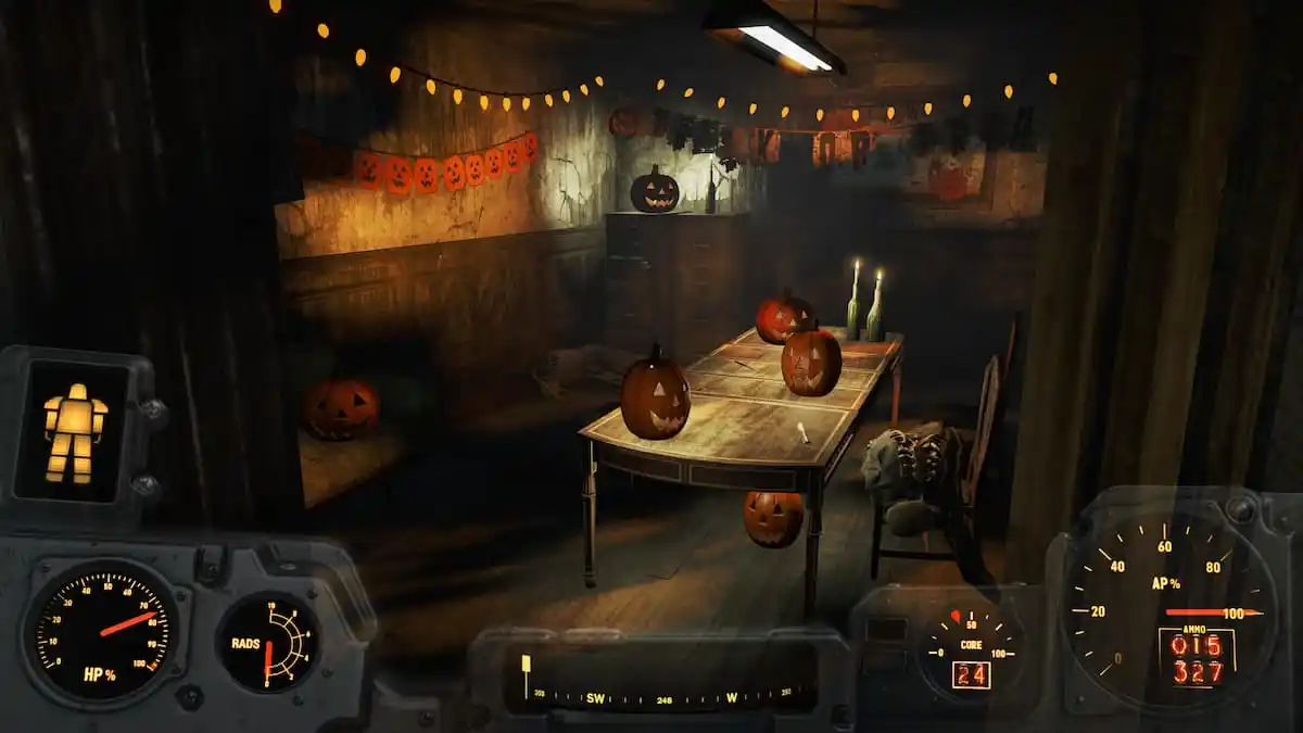 An in game image of Jack O' Lanterns from Fallout 4