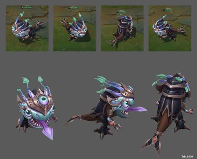 Kog'Maw's victorious skin in League of Legends.