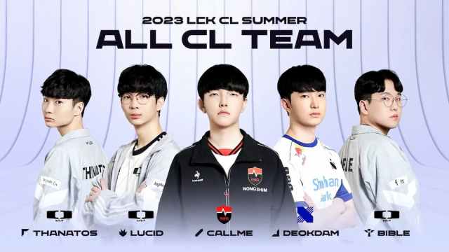 The 2023 LCK CL Summer Split All-Pro team.