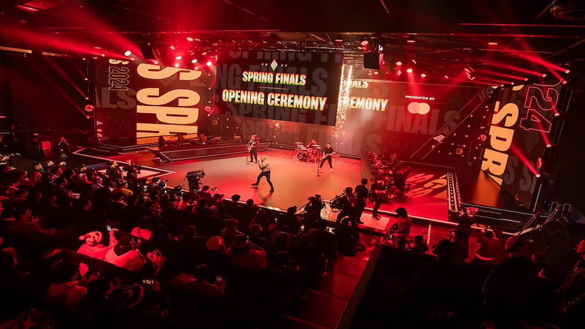 LCS Spring Finals Opening Ceremony at the Riot Games Arena on March 31, 2024.