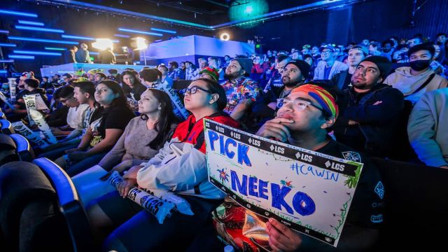 LCS fans watching the stage