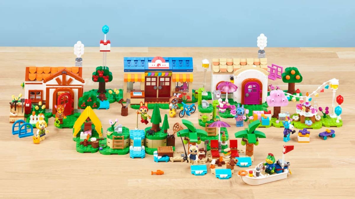 LEGO Animal Crossing sets shown in promotional images.