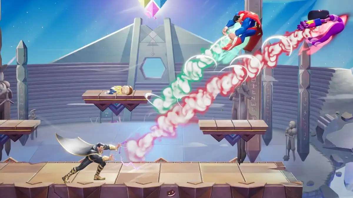 Shazam in a fight in MultiVersus.