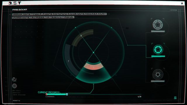 A Once Human screenshot that shows a circular data puzzle screen.