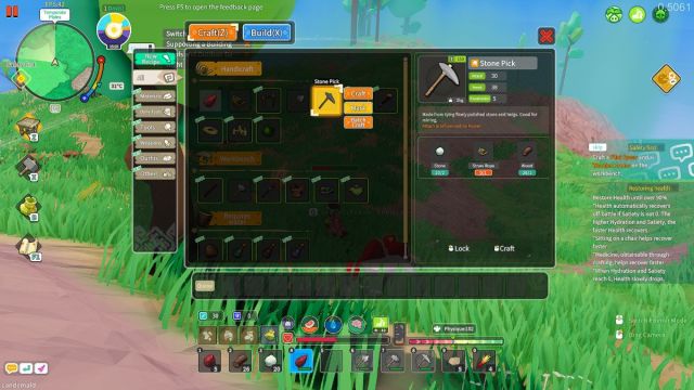 crafting pickaxe Pathless Woods