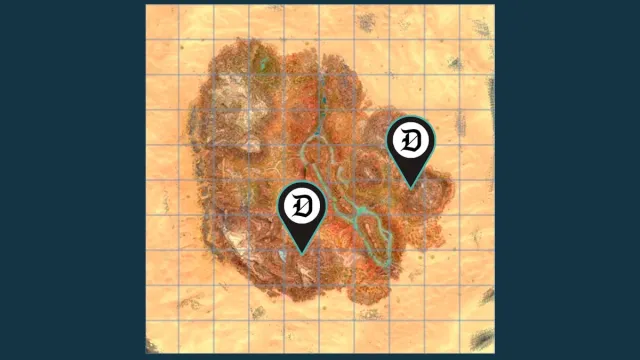 Rare Flower locations on Ark Map
