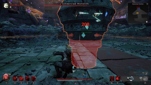 Cinderclad Monolith fight in Remnant 2 DLC