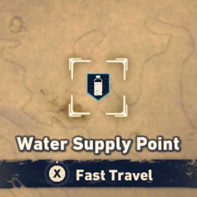Sand Land Water Supply Point Symbol