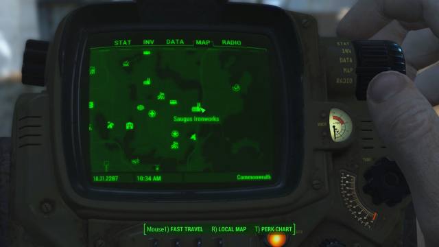 Saugus Ironworks location in Fallout 4.