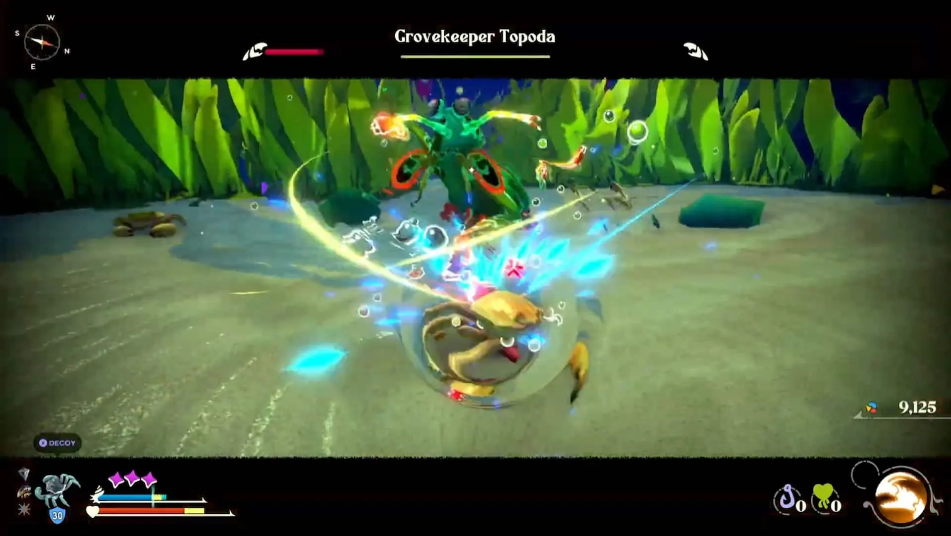 Topoda uses his fast reflexes to gain an advanatge in fights.