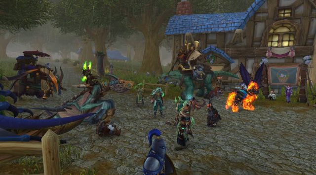 Noblegarden holiday in WoW Dragonflight where it's being celebrated in Goldshire
