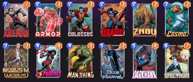 Marvel Snap Ongoing Party deck