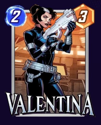 Valentina card in Marvel Snap