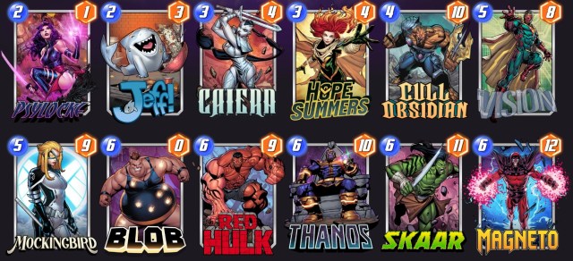 Marvel Snap Thanos deck