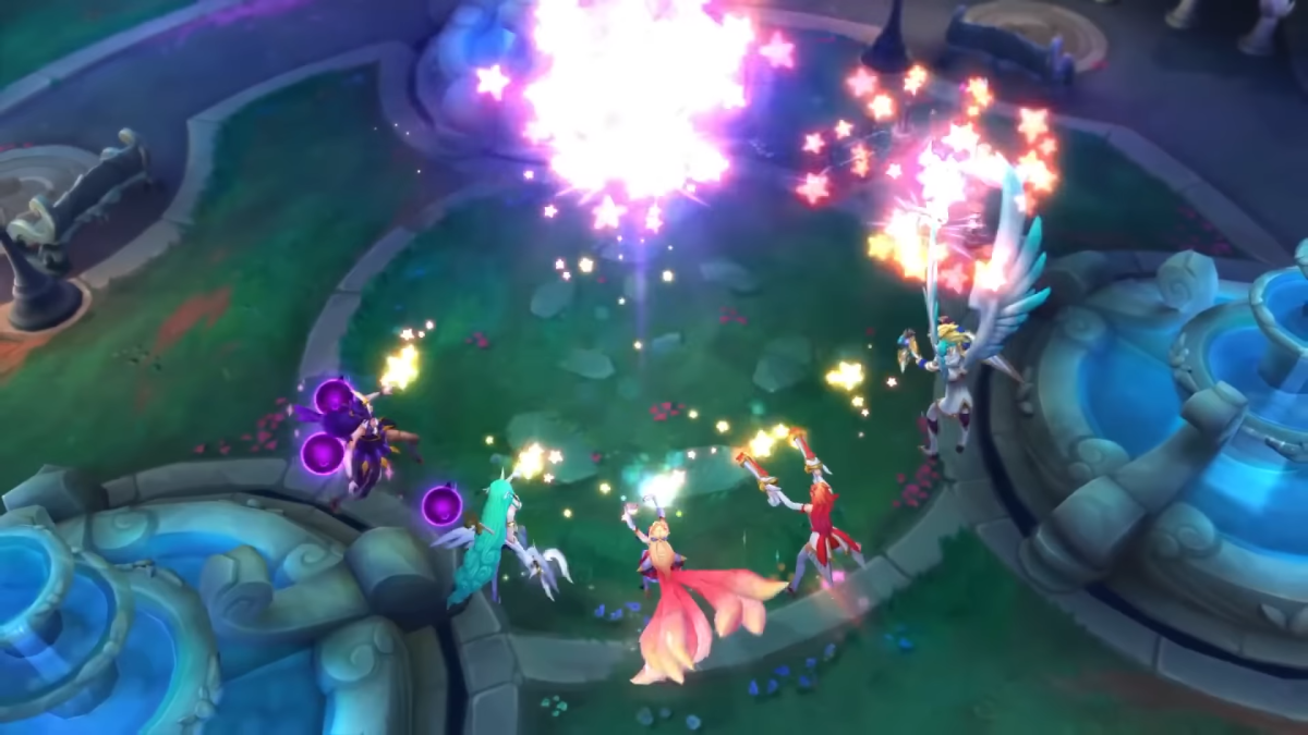 Star Guardian celebrating a victory after defeating Vel' Koz