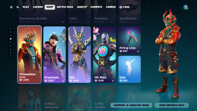 Fortnite's item store should look a bit different after today's update.