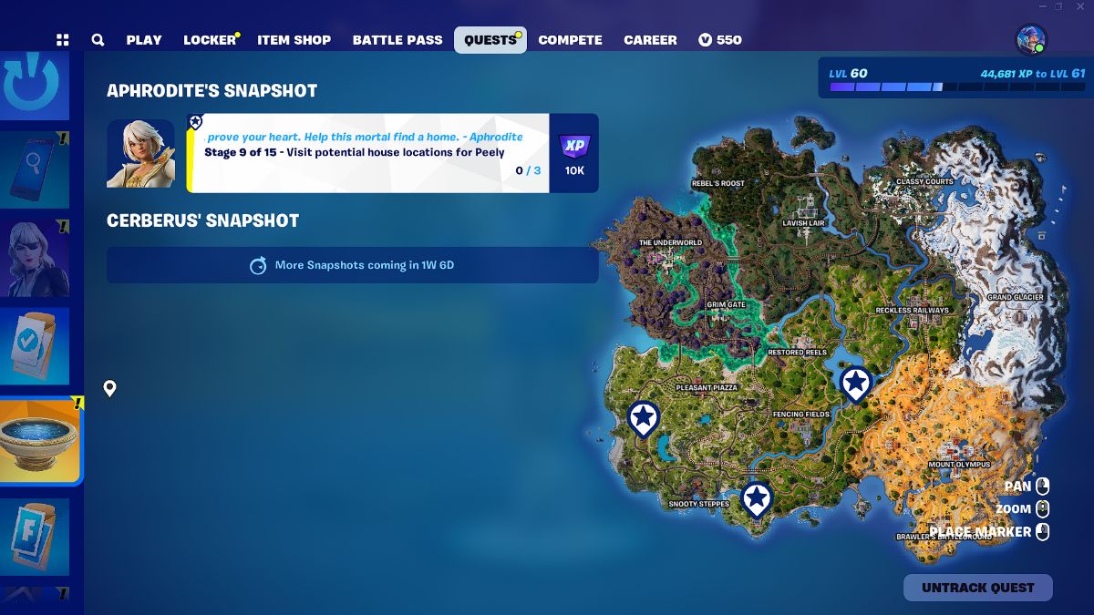 Missions Fortnite Snapshot : Comment améliorer rapidement votre Battle Pass