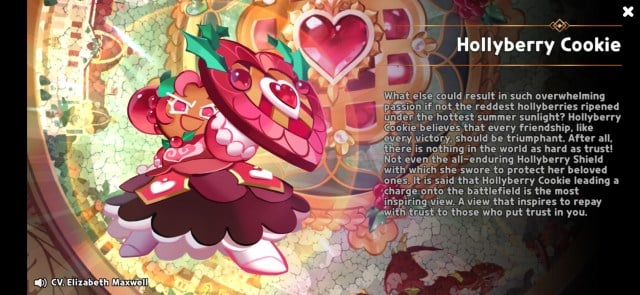 Hollyberry Cookie in Cookie Run Kingdom