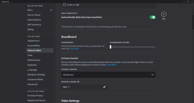 Discord Soundboard can be disabled.