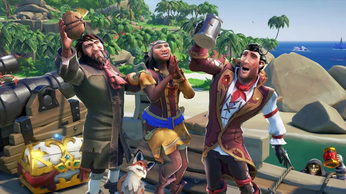 Promotional Image showing Sea of Thieves characters.