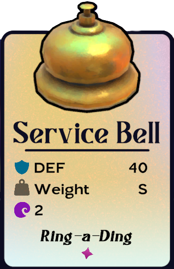 A yellow service bell, like one you may find in a hotel.