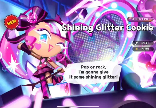 Shining Glitter Cookie in Cookie Run Kingdom.