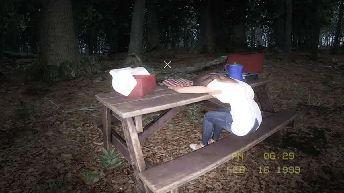 Missing person body on campsite bench in Silent Breath