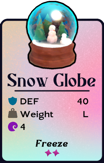 A snow globe with a penguin inside in Another Crab's Treasure