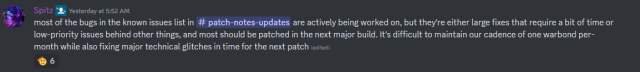 Spitz direct quote from Helldivers 2 Discord