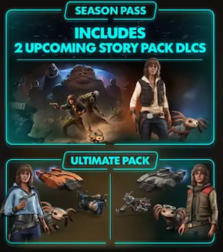 Cosmetic images included in Star Wars Outlaws Season pass