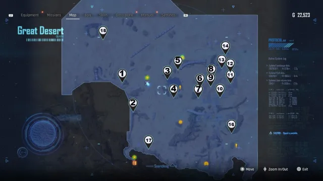 All 17 Can locations in the Stellar Blade Great Desert