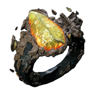 A fragmented ring with a giant yellow jewel in the middle in Remnant 2's DLC The Forgotten Kingdom