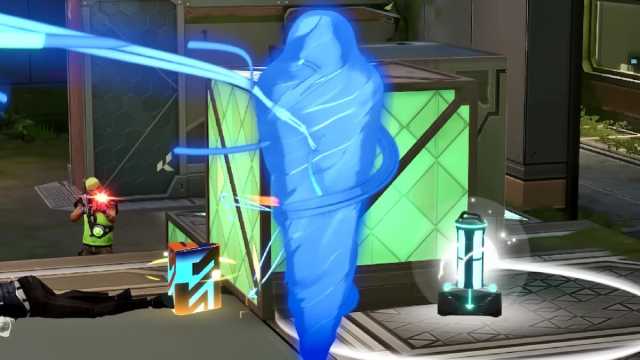 A agent trapped in a cocoon from Deadlock's ultimate in VALORANT.